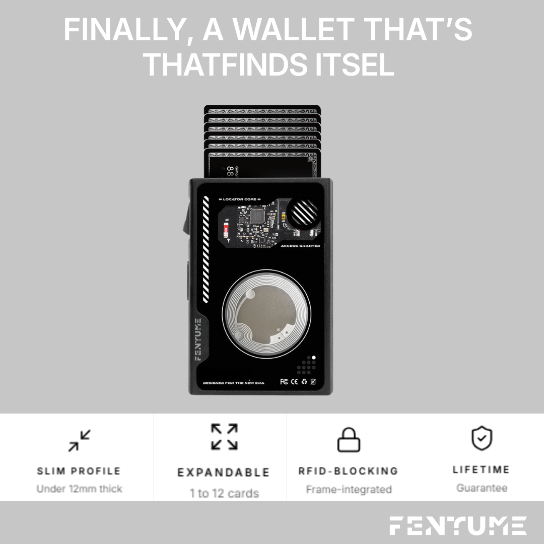 FENTUME™ Carbon fiber Traceable Wallet