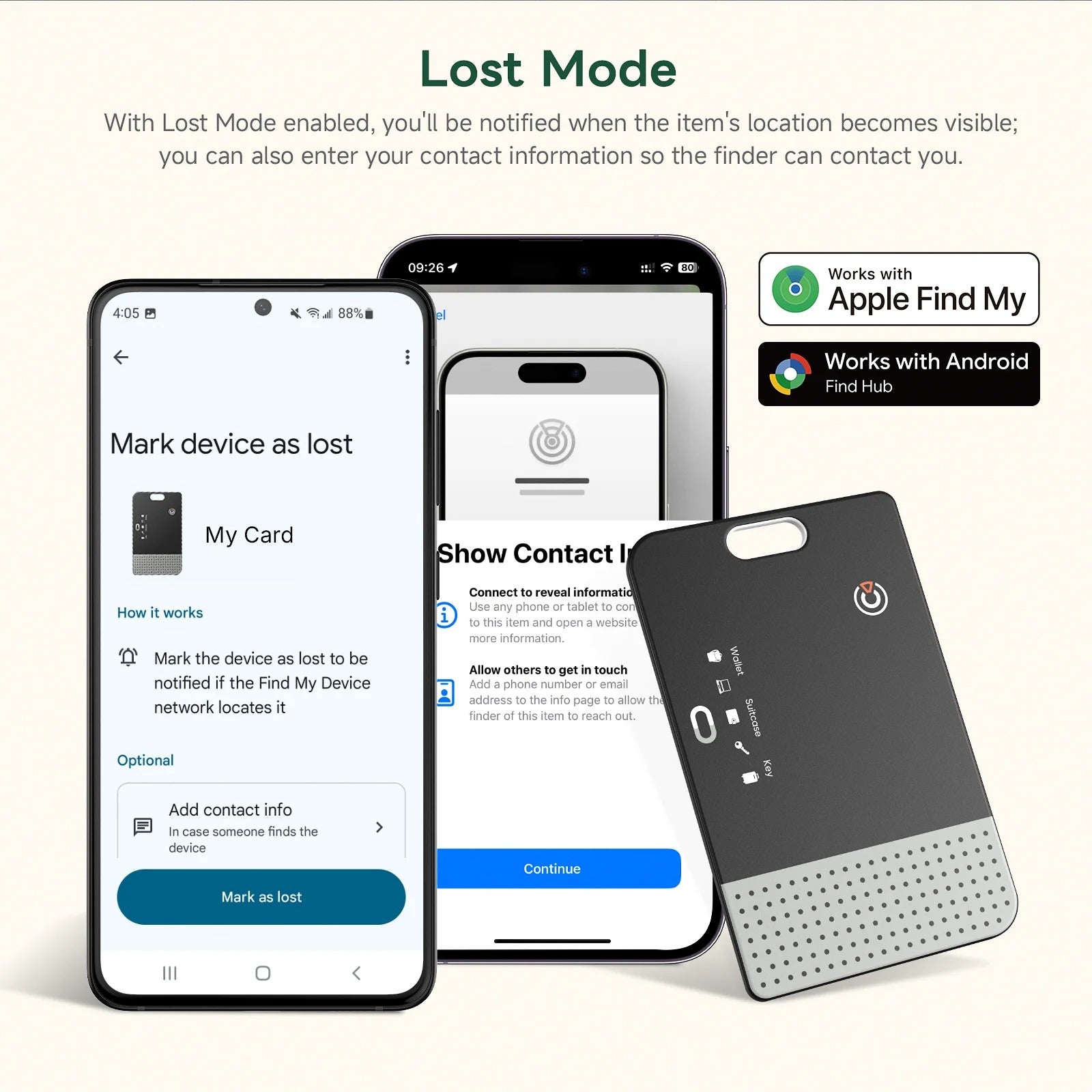 Ultra-Slim Rechargeable Smart Wallet Tracker